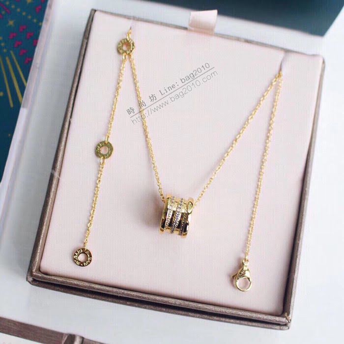 Bvlgari飾品 寶格麗經典款螺旋鑽彈簧項鏈  zgbq3365
